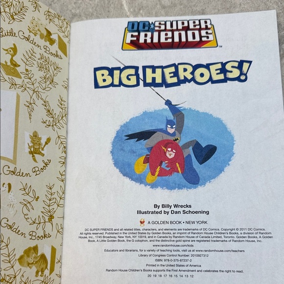 Vintage Lot Little Golden Book DC Superfriends 2011, 2012, 2013, 2014. Like new! - Picture 6 of 6